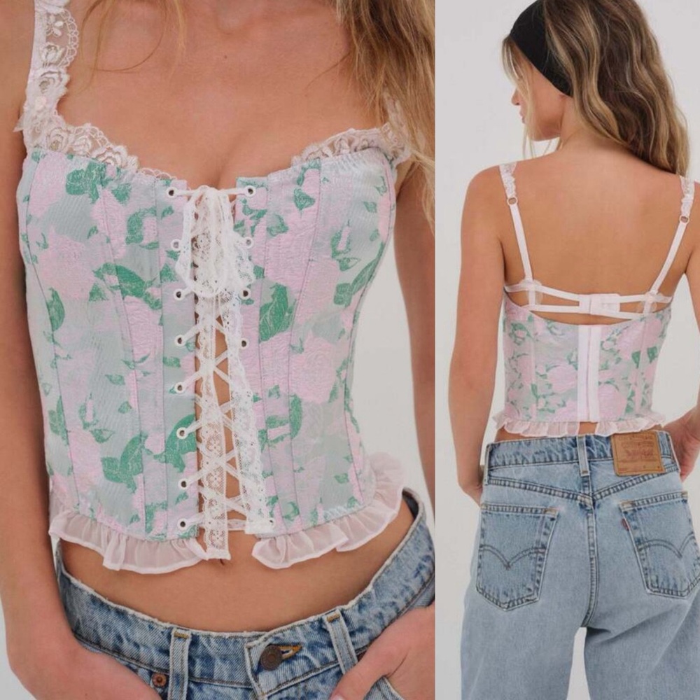 For Love And Lemons x Victoria’s Secret Maribel Bustier Corset NEW